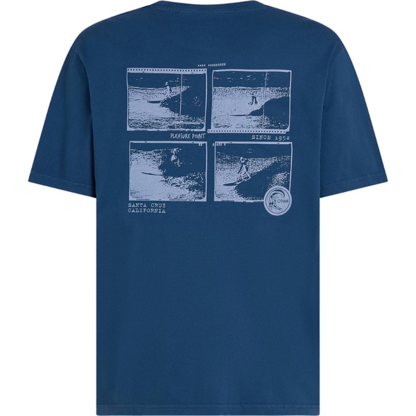 2026 O'Neill Mens O'riginals Retro Back Print T-Shirt 2850384 - Regal Blue